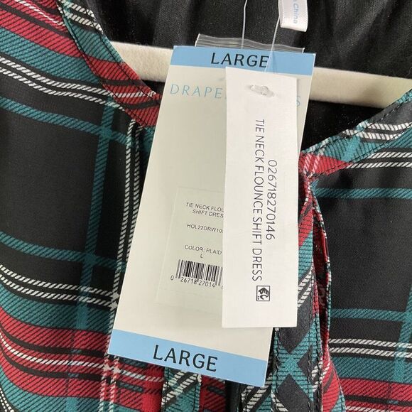 Draper James Rosanne Shift Dress in Georgia Plaid Belle Meade, NWT, Large - Picture 11 of 16